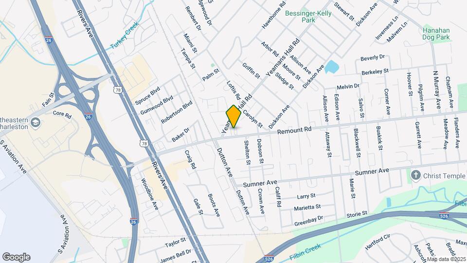 1824 Yeamans Hall Rd Map and Location Details