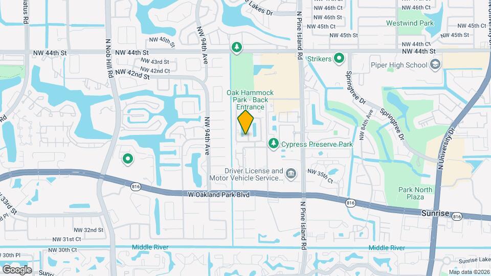 3811 NW 91st Terrace Map and Location Details