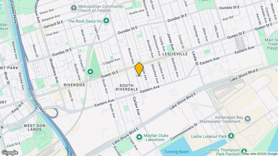 167 Heward Ave Map and Location Details