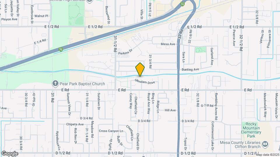 3170 Glendam Drive Map and Location Details