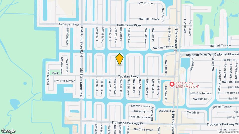 1220 NW 36th Pl Map and Location Details