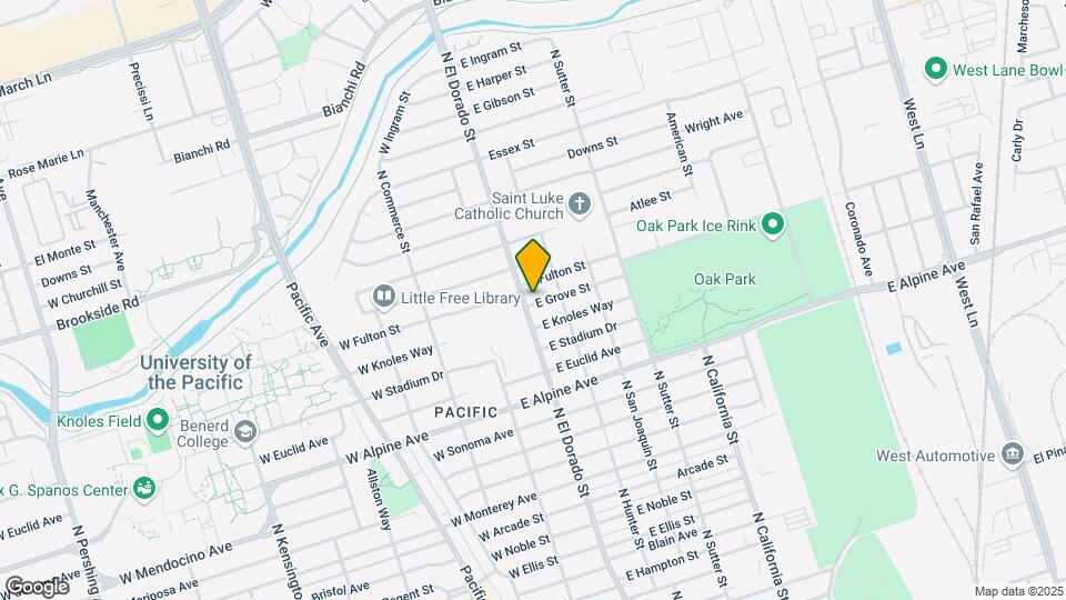 3640 N El Dorado St Map and Location Details