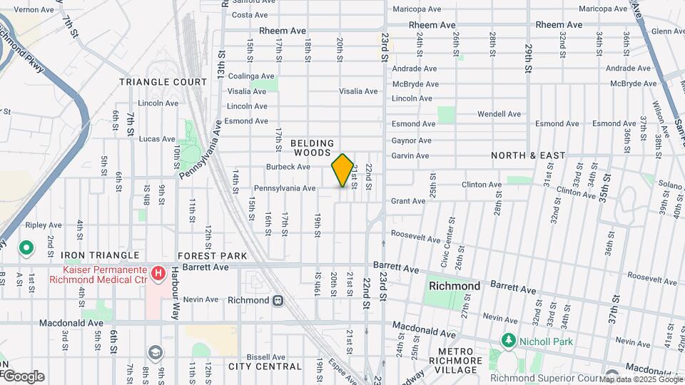 654-656 20th St Map and Location Details