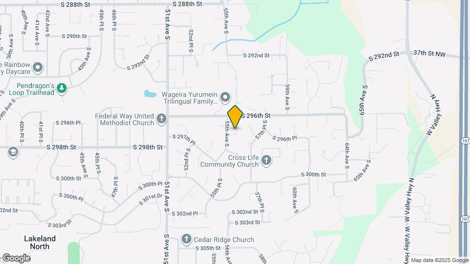 5514 S 296th Pl Map and Location Details