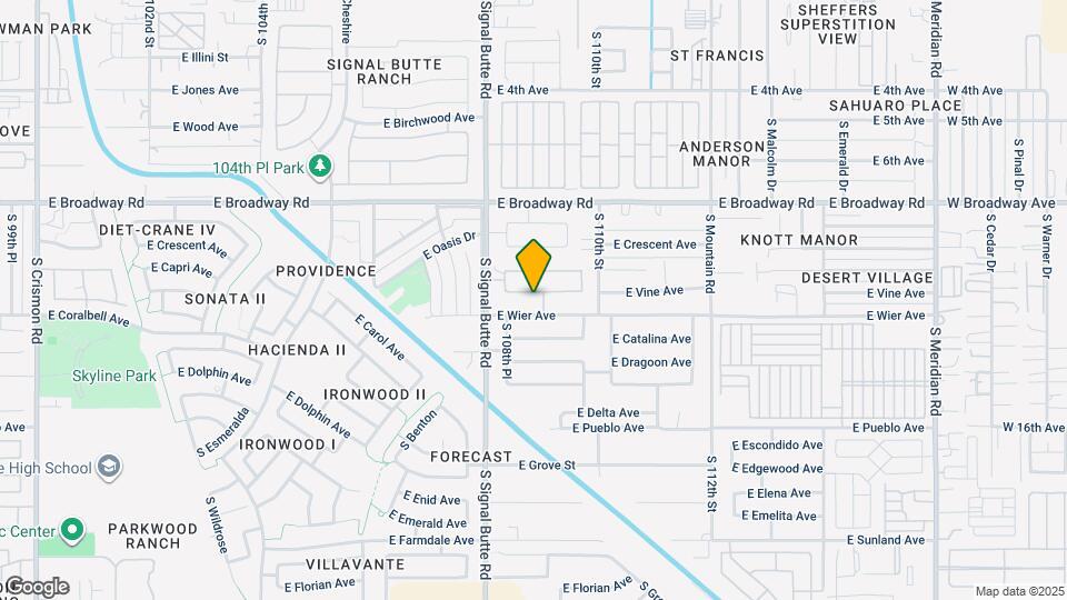 10857 E Carol Ave Mapa y Detalles de la Ubicación