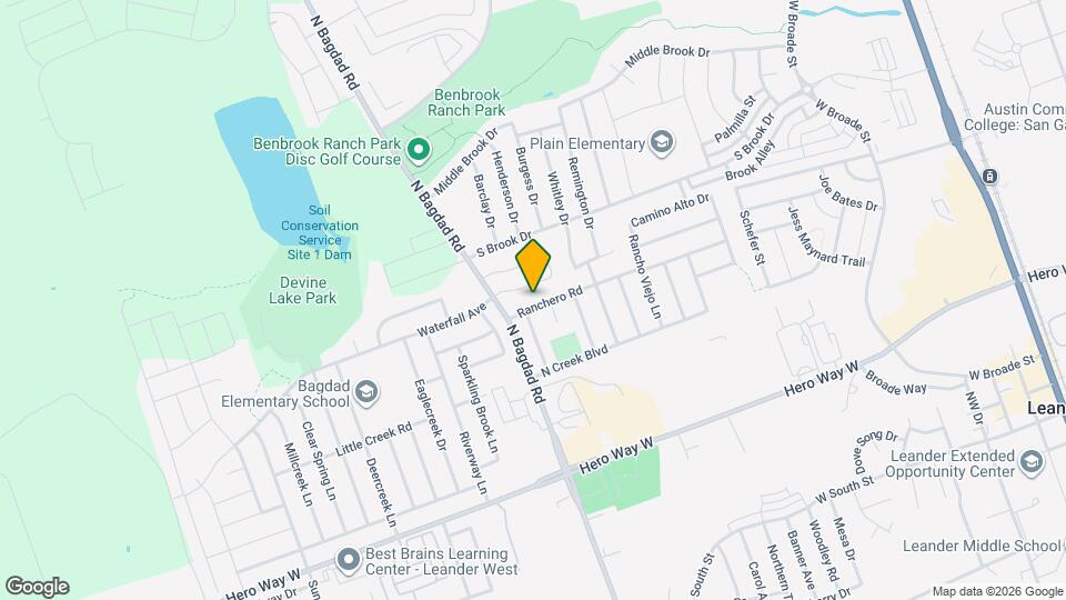 1007 Ranchero Rd Map and Location Details