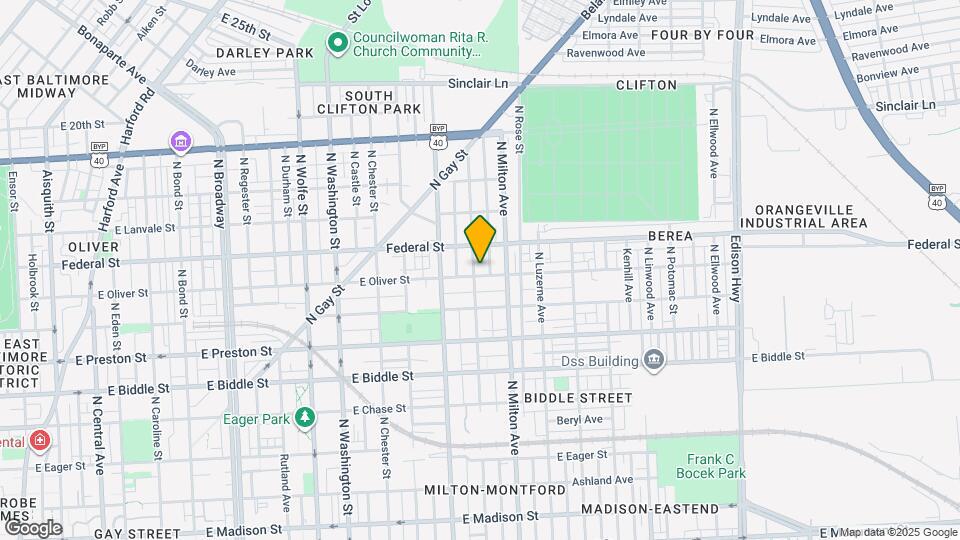 2406 E Oliver St Map and Location Details