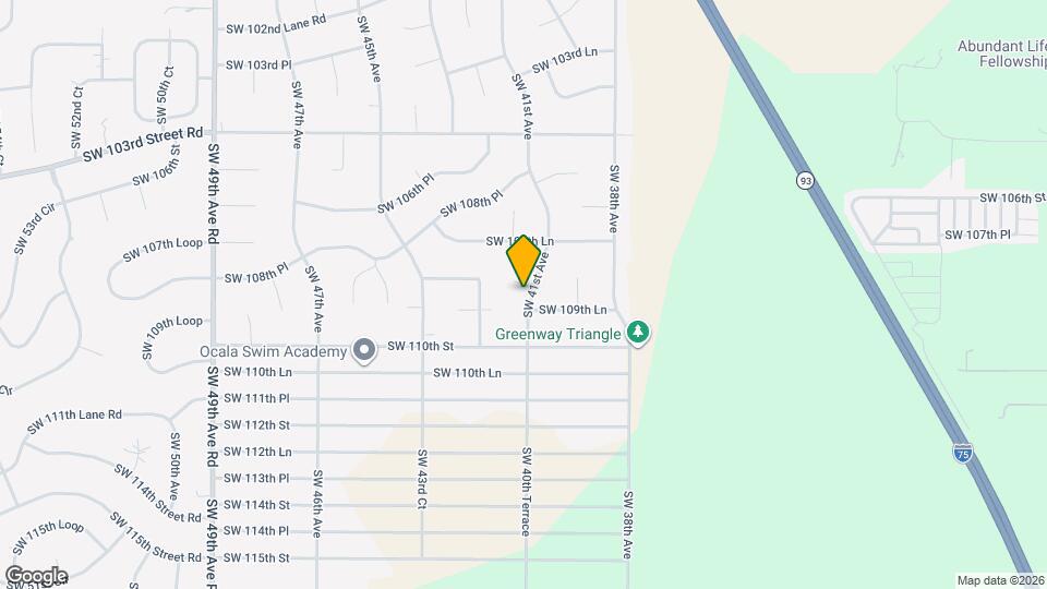 4106 SW 109th Pl Map and Location Details