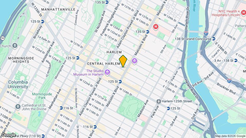 West 127th Street, Unit 2B Mapa y Detalles de la Ubicación