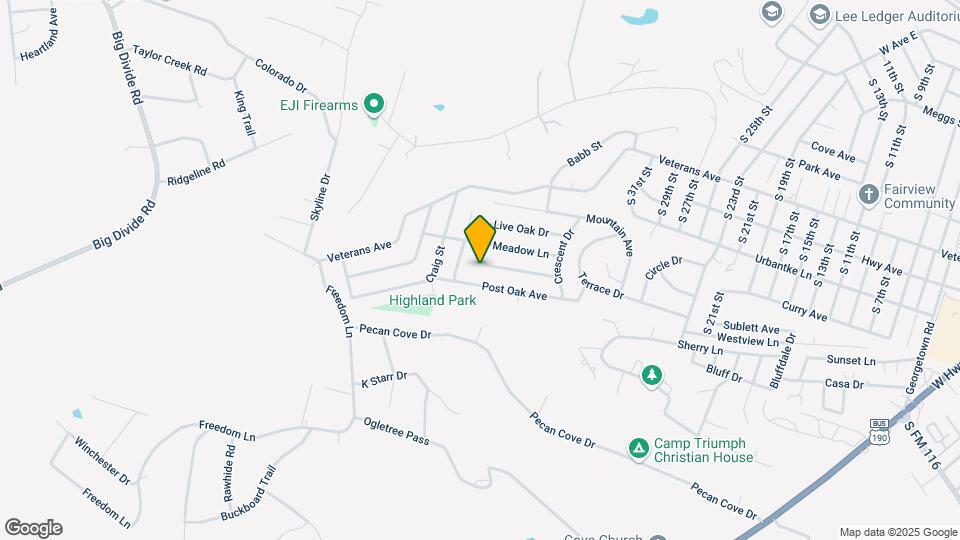 2601 Live Oak Dr Map and Location Details