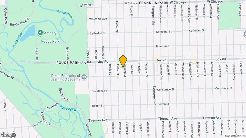 8661 Fielding St Map and Location Details