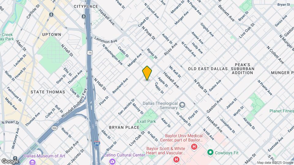 3809 San Jacinto St Map and Location Details