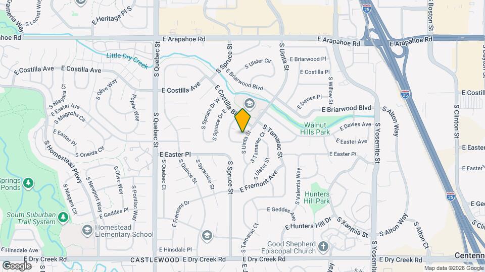 7085 S Uinta St Map and Location Details