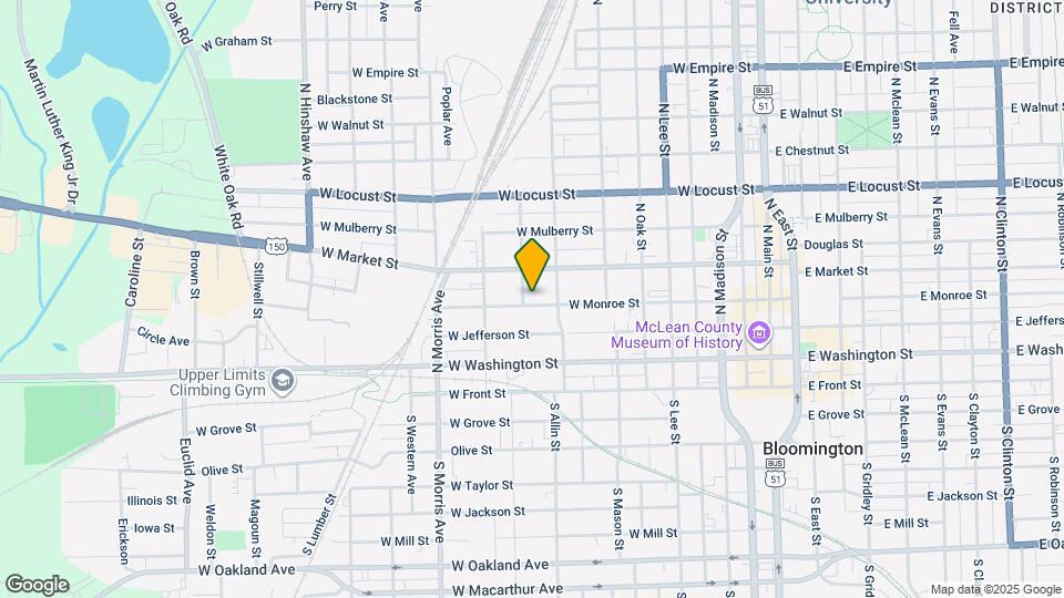 809 W Monroe St Map and Location Details