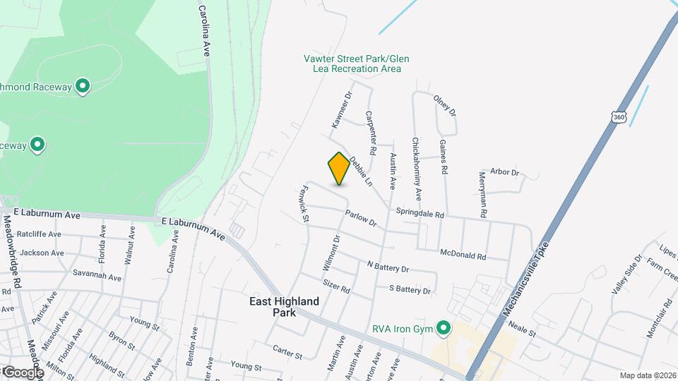 1714 Glenview Rd Map and Location Details