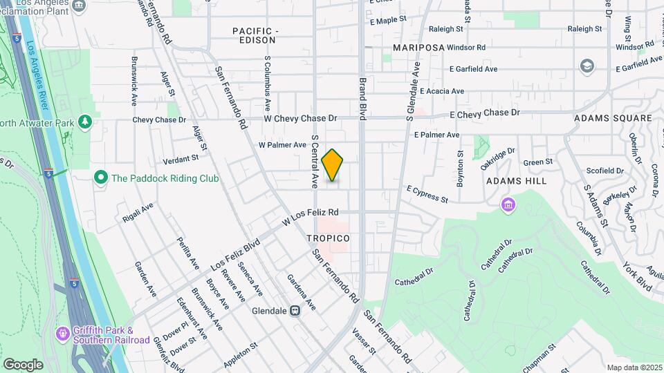1265 S Orange St Map and Location Details