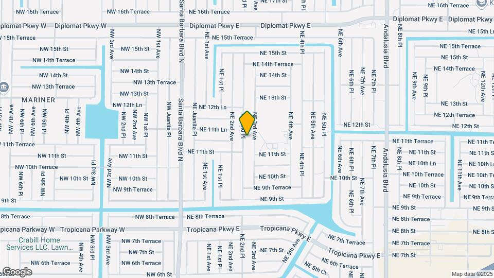 1117 NE 2nd Pl Map and Location Details