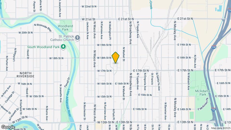 1827 N Park Pl Map and Location Details