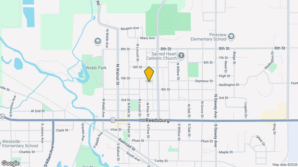 420 N Pine St Map and Location Details