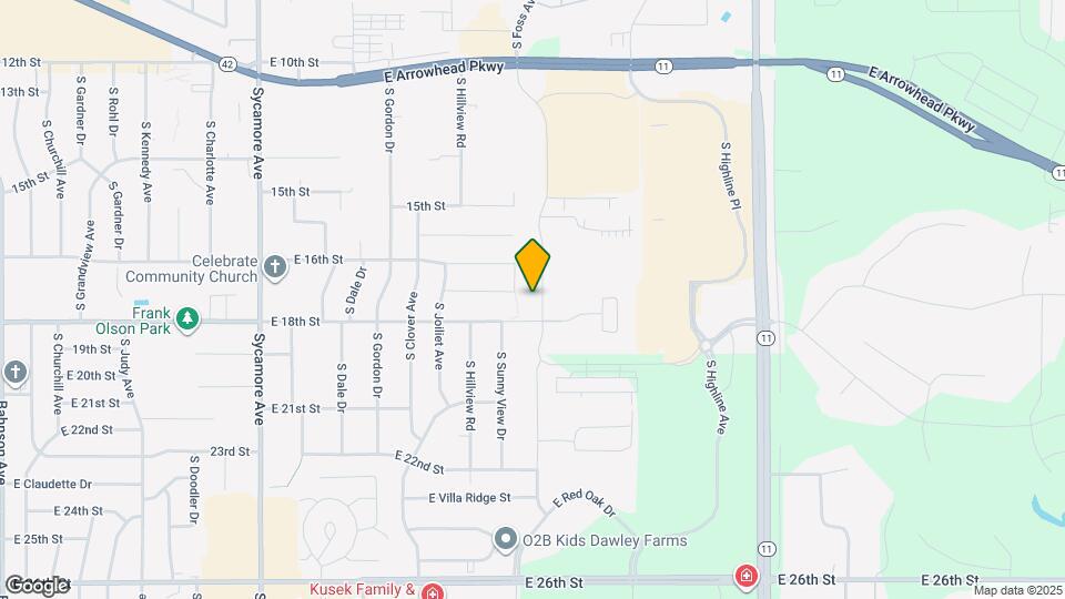 1115 S Foss Ave Map and Location Details