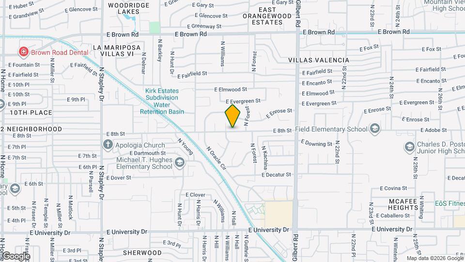 1720 E 8th St Map and Location Details