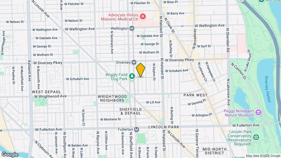 915-925 W Schubert Ave Mapa y Detalles de la Ubicación