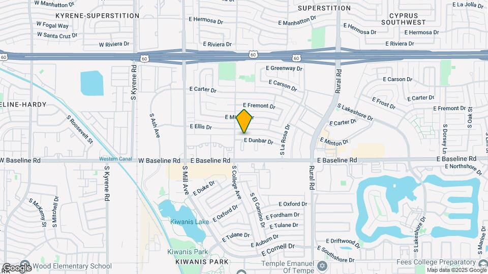 316 E Dunbar Dr Map and Location Details