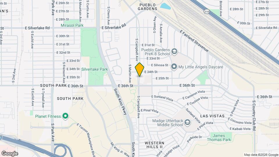 2447 S Campbell Ave Map and Location Details
