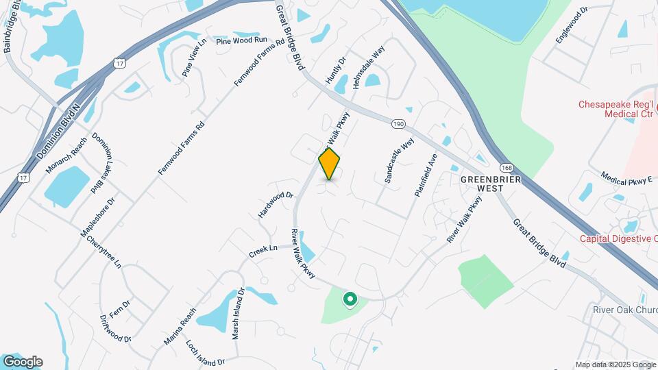 705 Nottoway River Ct Map and Location Details