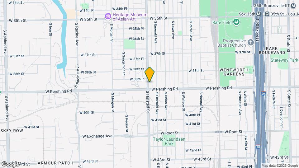 3839-3845 S Halsted St Mapa y Detalles de la Ubicación