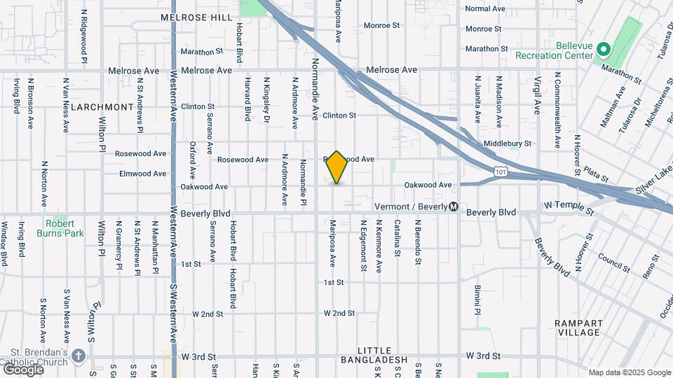 338 Mariposa Ave Map and Location Details