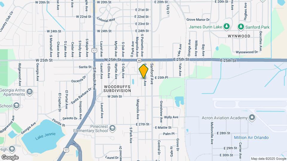 2542 S Palmetto Ave Map and Location Details