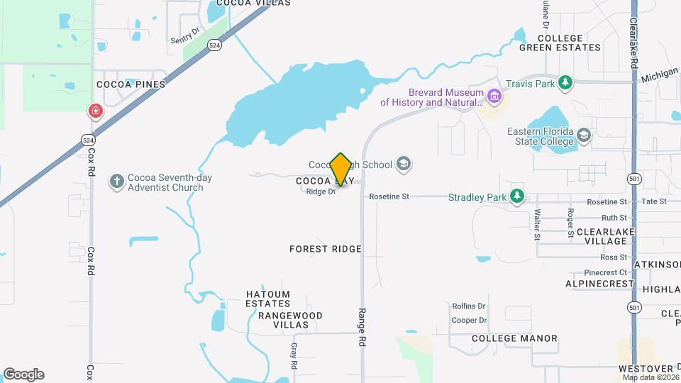 1605 Ridge Dr Map and Location Details