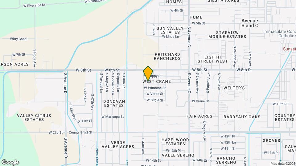 4361 W Daisy St Map and Location Details