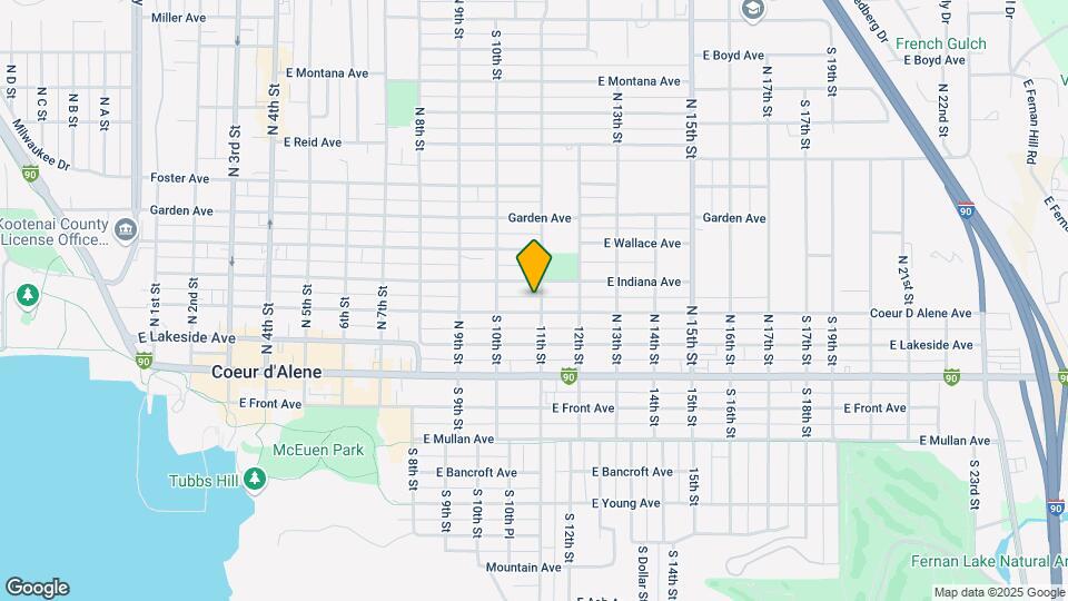 1025 E Coeur D Alene Ave Map and Location Details