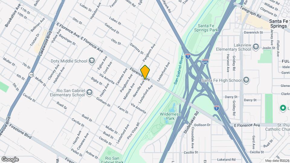 10210 Newville Ave Map and Location Details