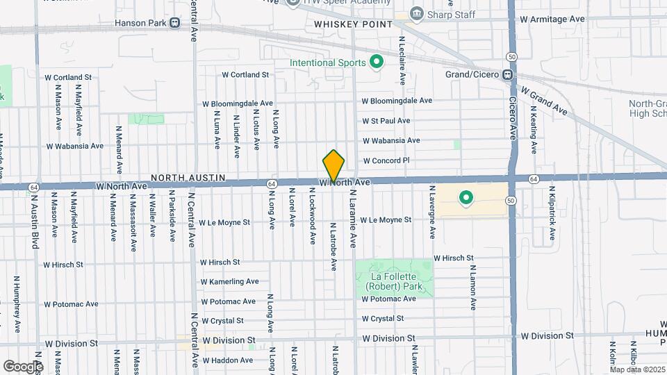 1554 N Latrobe Ave Map and Location Details