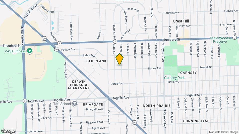 1403 Hosmer St Map and Location Details