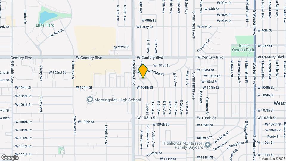10232 S 8th Ave, Unit 1 Map and Location Details