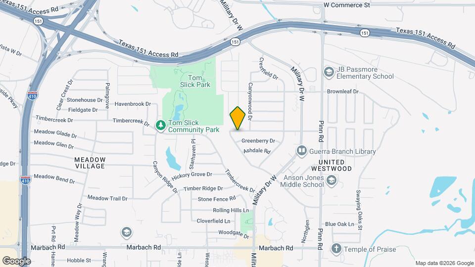 7118 Castleridge Dr Map and Location Details