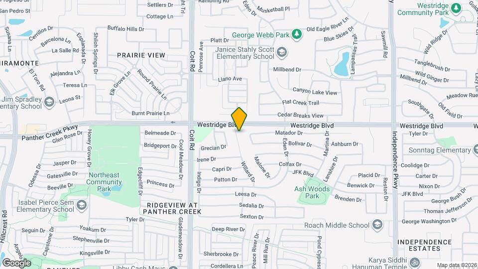 1717 Willard Dr Map and Location Details