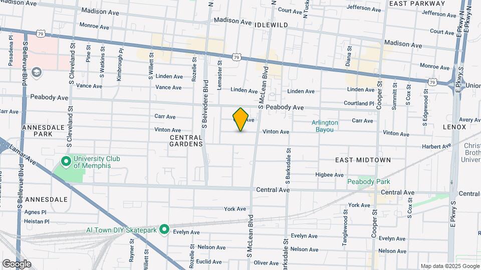 1787 Vinton Ave Map and Location Details