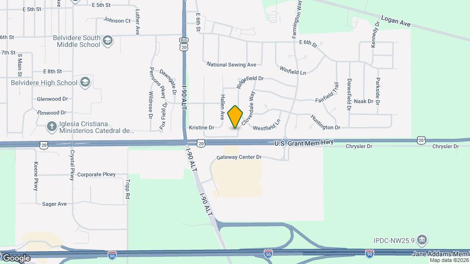 1919 Cloverdale Way Map and Location Details