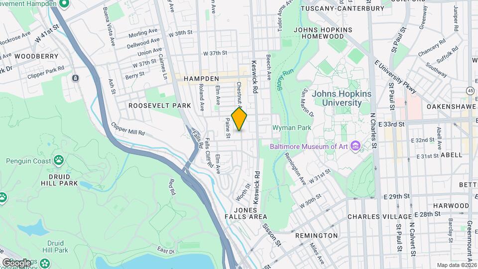 3300 Chestnut Ave Map and Location Details