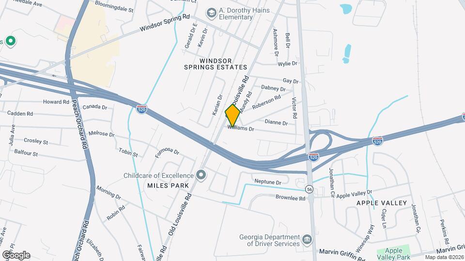 1952 Williams Dr Mapa y Detalles de la Ubicación