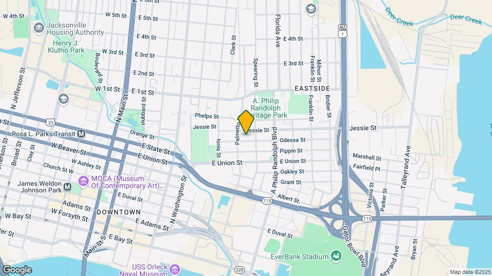 627 Odessa St Map and Location Details
