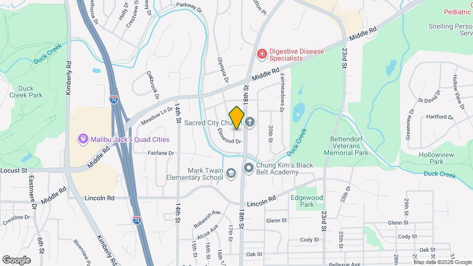 1725 Elmwood Ln Mapa y Detalles de la Ubicación