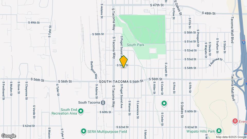5413 S Puget Sound Ave Map and Location Details
