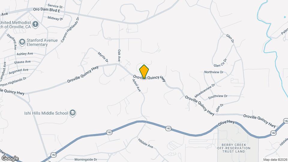 2590 Oroville Quincy Hwy Map and Location Details