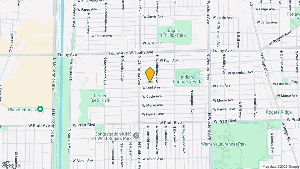 2720 W Lunt Ave Map and Location Details